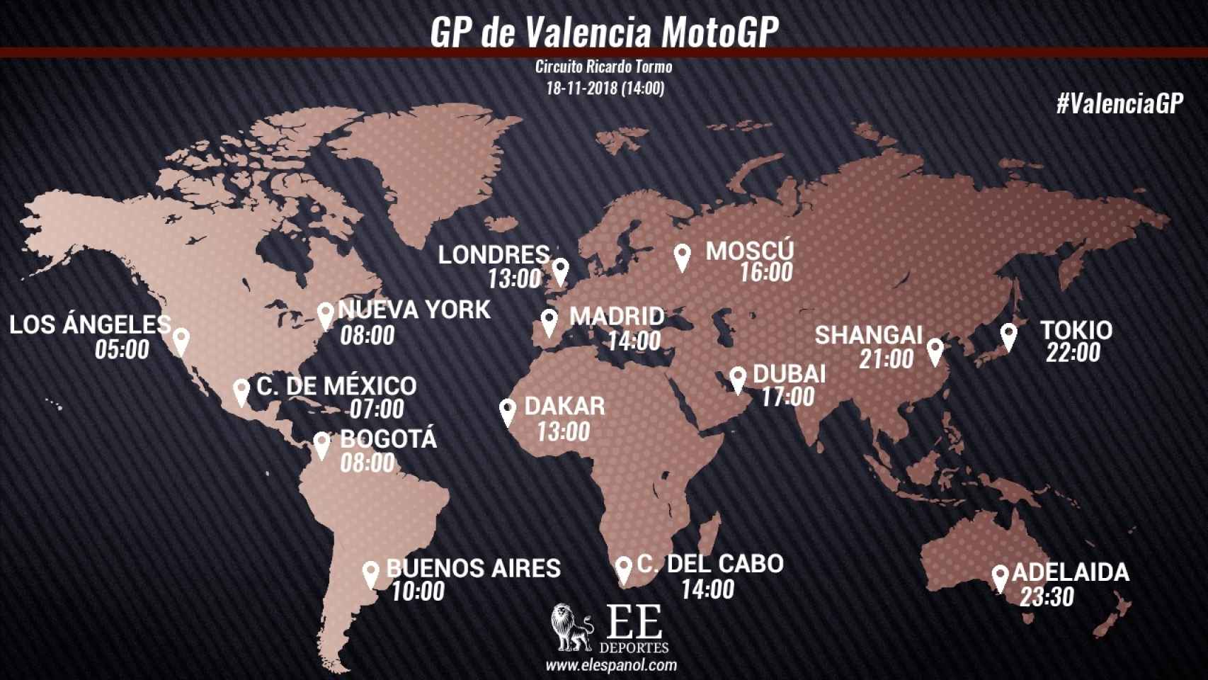 Horario del Gran Premio de Valencia de MotoGP