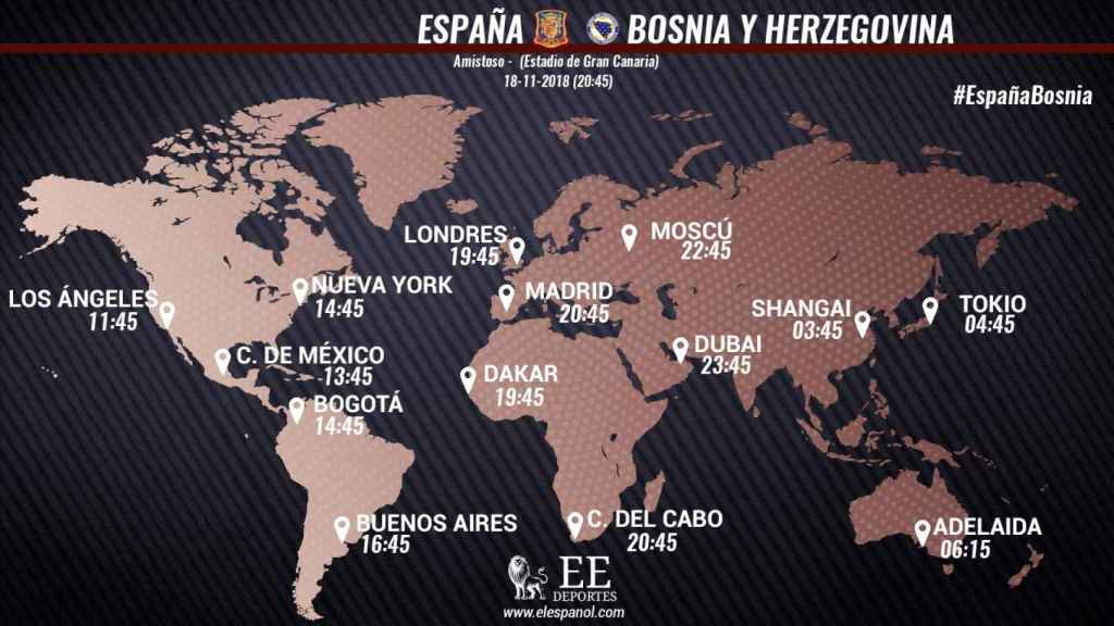 Horario partido España - Bosnia