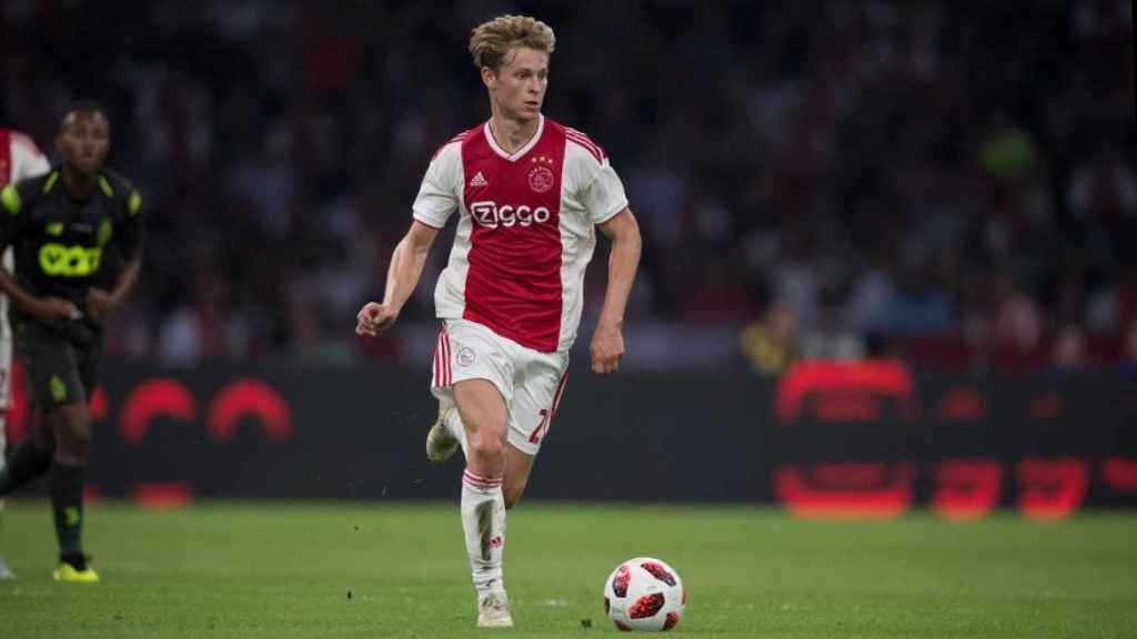 De Jong con el Ajax. Foto: spanish.ajax.nl