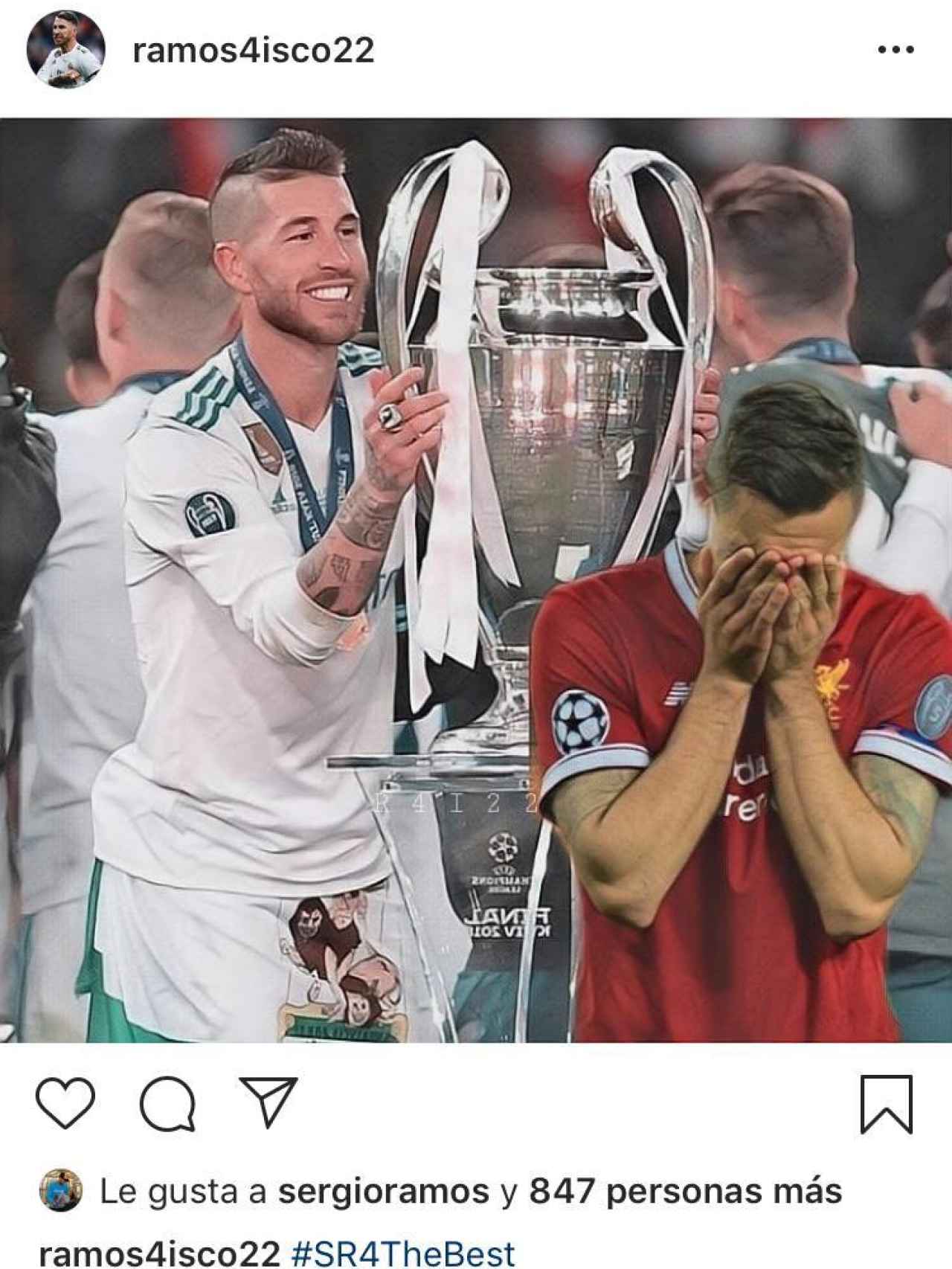 Ramos trolea a Lovren en Instagram