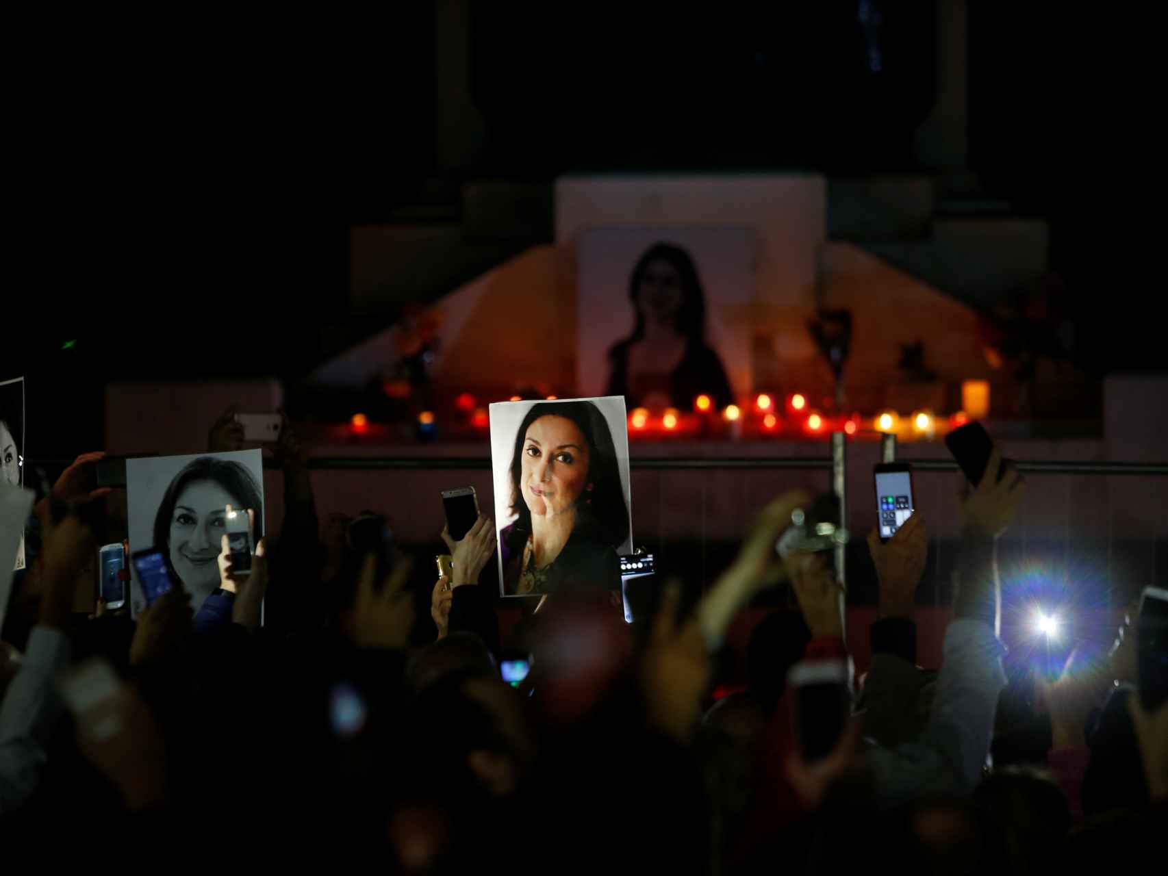 Ciudadanos malteses protestan por el asesinato de Daphne Caruana