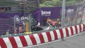 Terrible accidente de Sophia Flörsch en el GP de Macao de F3. Foto: @FIAF3