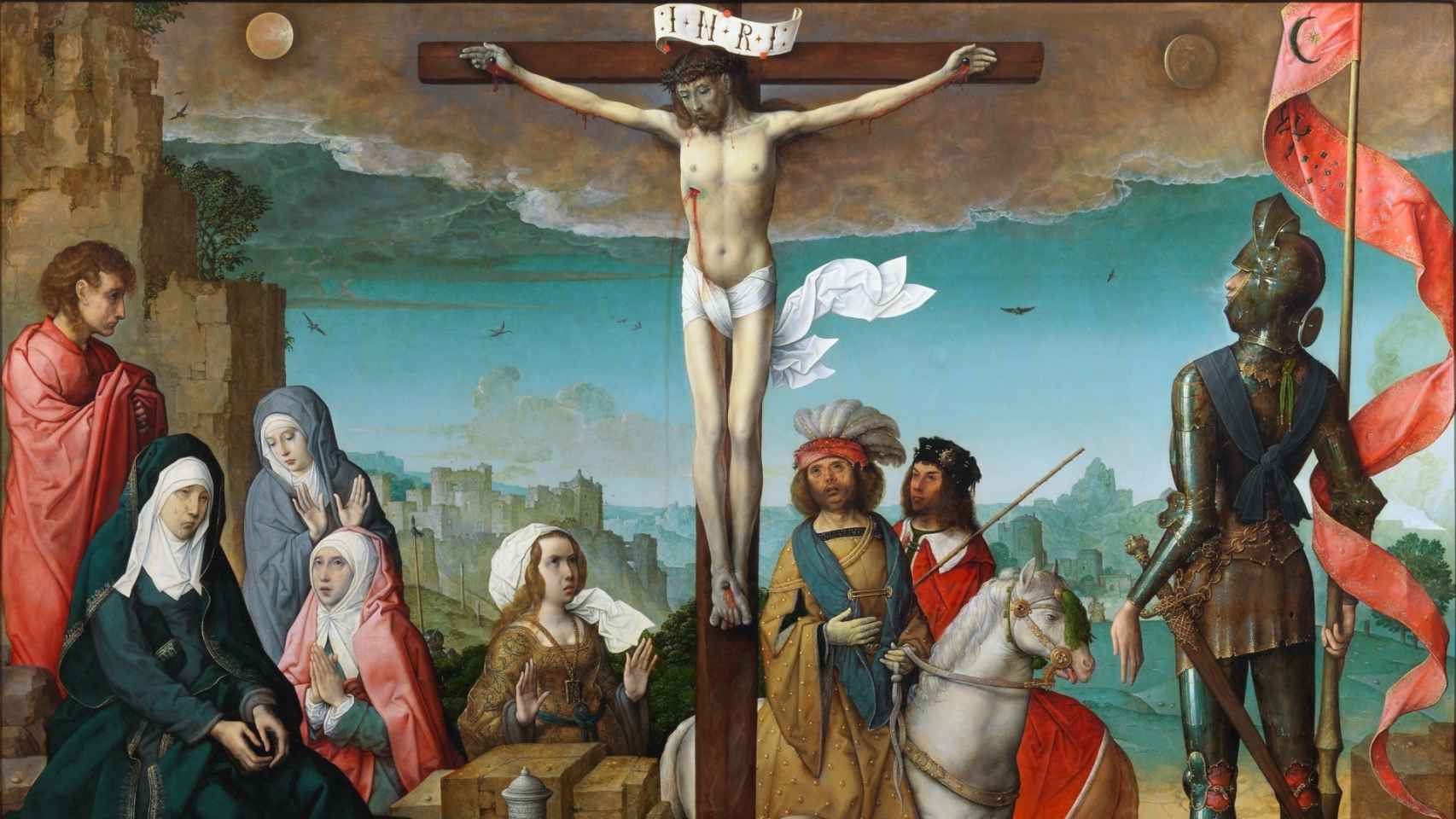 'La Crucifixión', pintado por Juan de Flandes