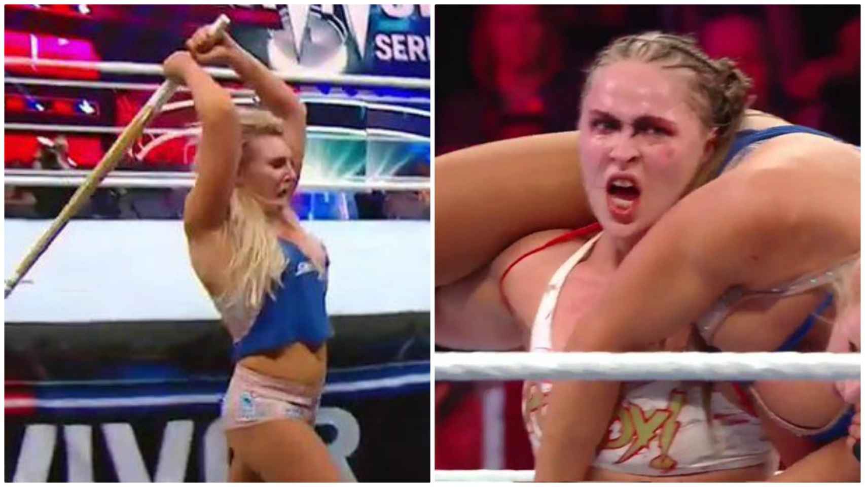 La sangrienta batalla de Charlotte Flair y Ronda Rousey en Survivor Series
