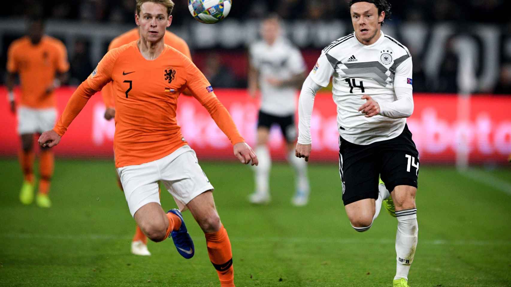 De Jong, con la selección holandesa