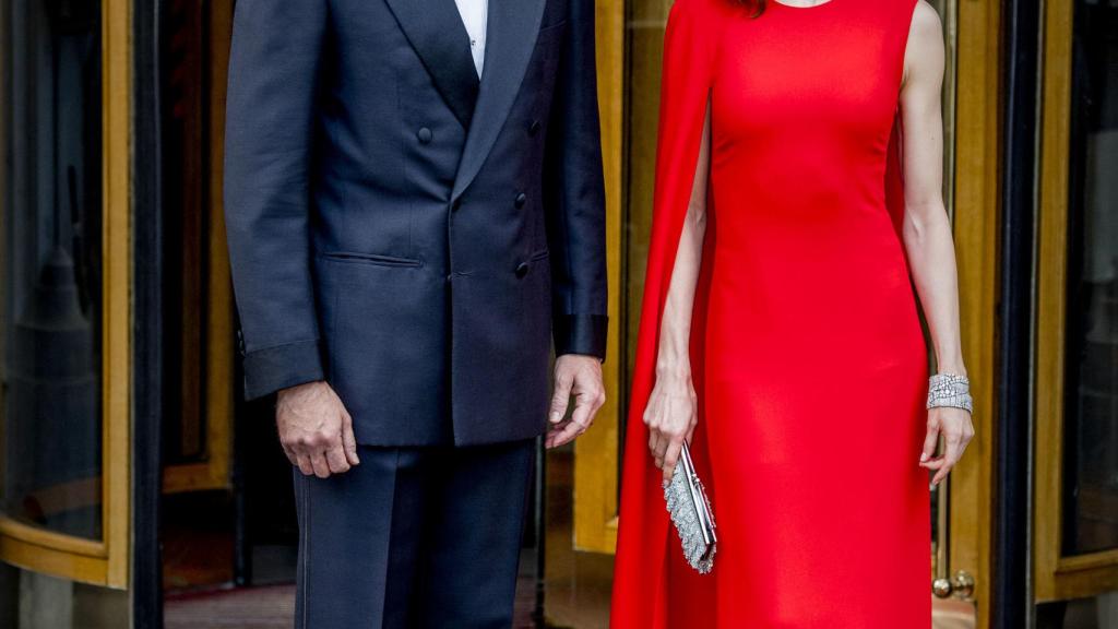 Los reyes en el 50 cumpleaños de Guillermo de Holanda.