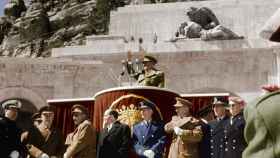 Discurso de Franco durante la inauguración del Valle de los Caídos el 1 de abril de 1959.