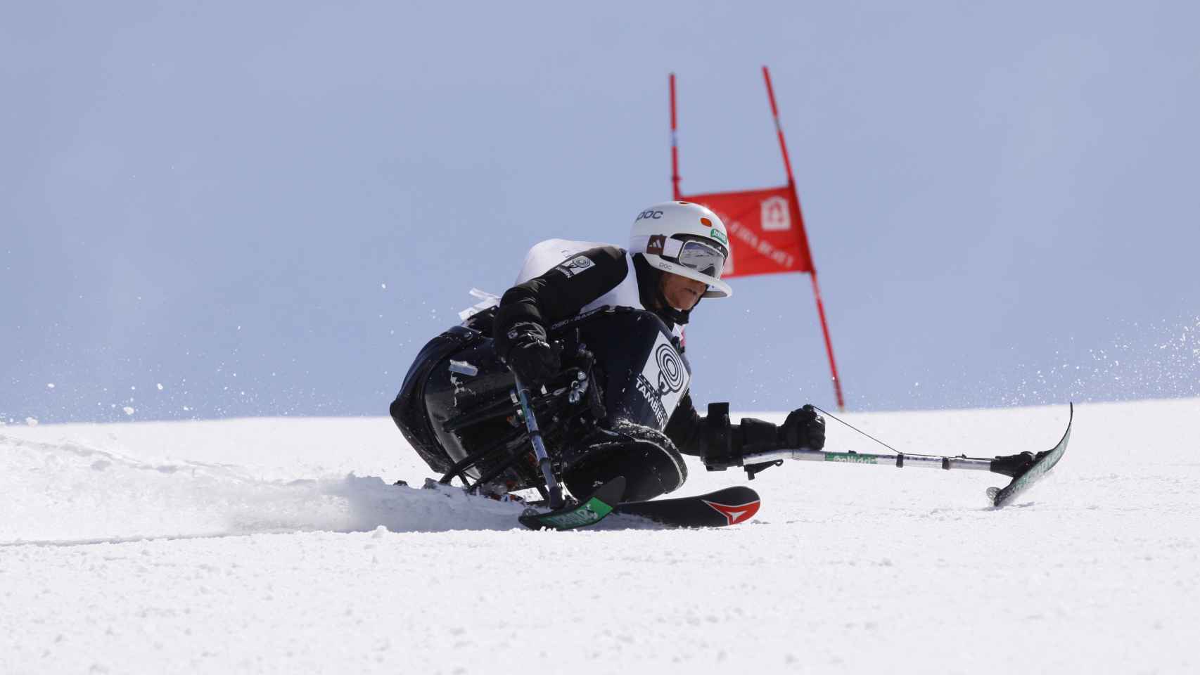 Teresa Silva, practicando esquí.