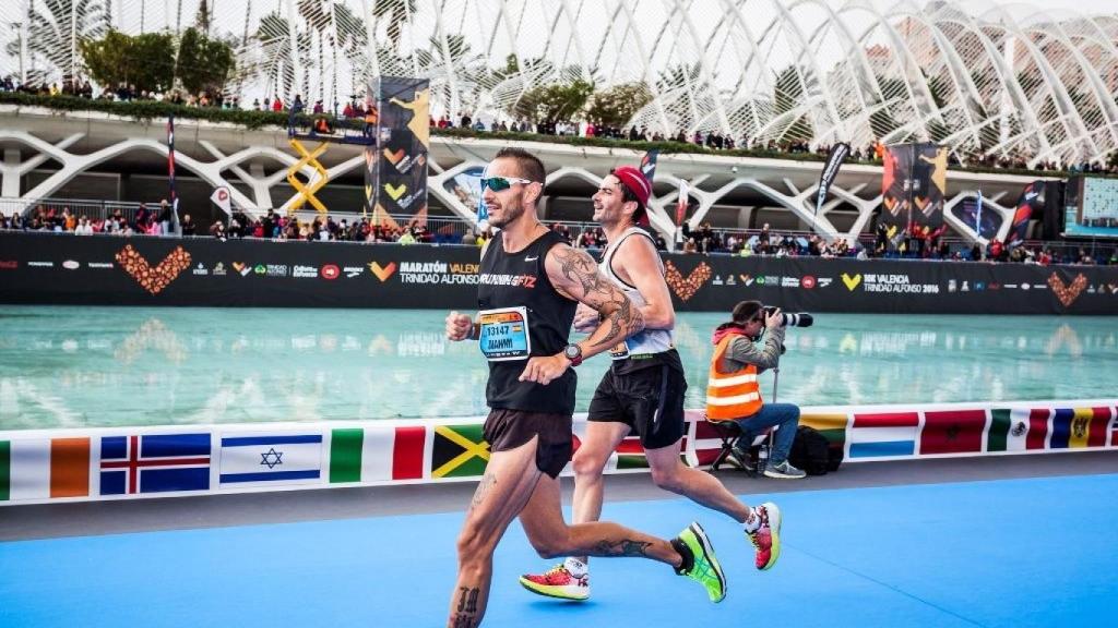 Juan Miguel, en una maratón en Valencia.