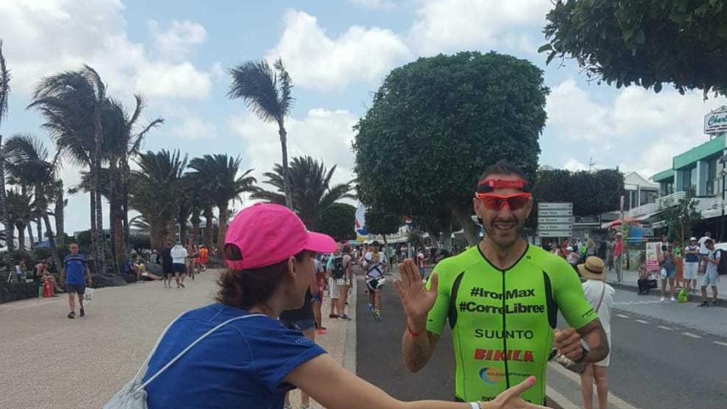 Juan Miguel, en el Ironman de Lanzarote.