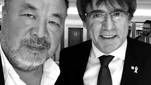 Ai Weiwei y Carles Puigdemont.
