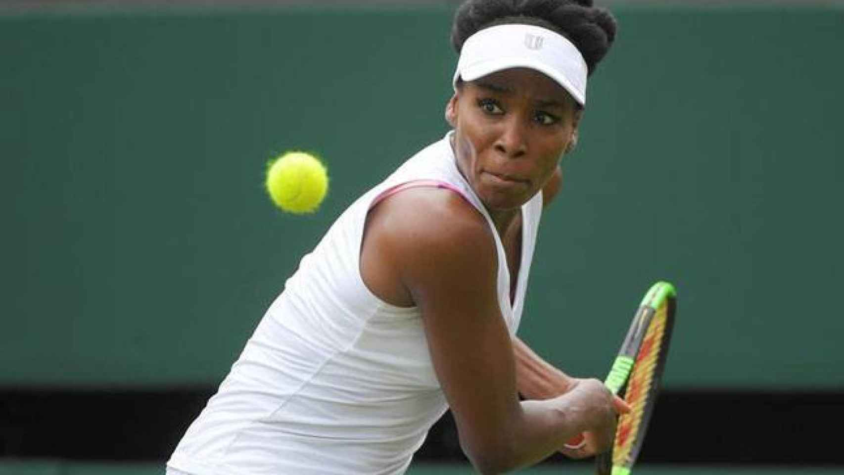 Venus Williams, en un partido en Wimbledon.