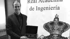 David Gascón ha recogido el premio de la Real Academia de Ingeniería.