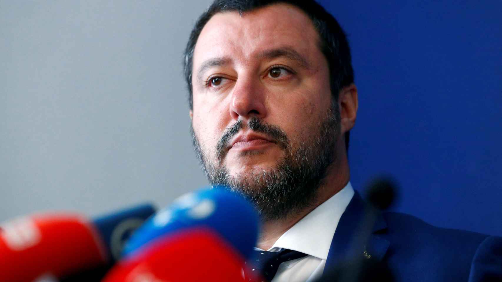 El viceprimer ministro italiano y líder de La Liga, Matteo Salvini