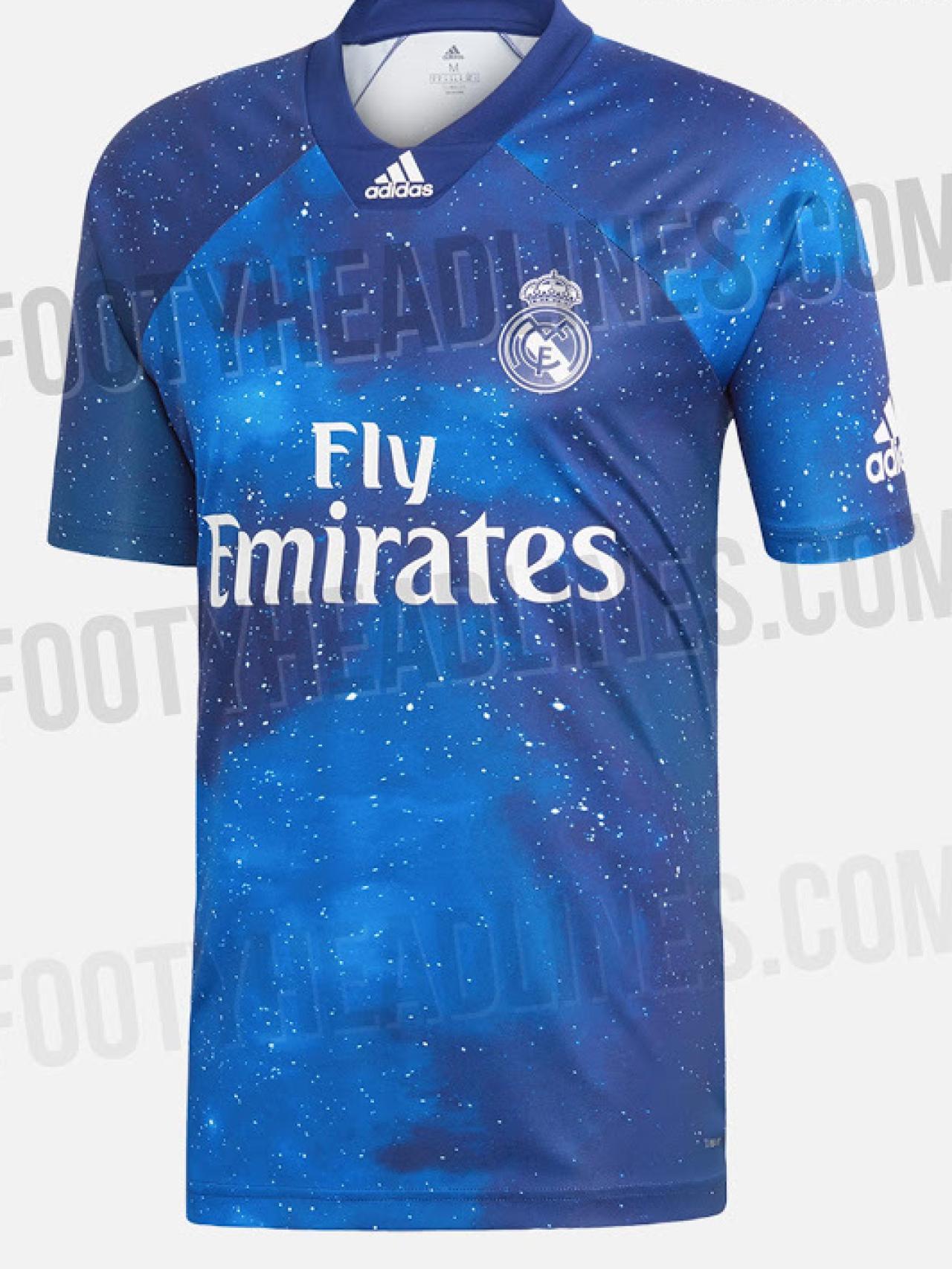 El cielo maorí tipo EA Sports y Adidas diseñan la camiseta más galáctica del Real Madrid