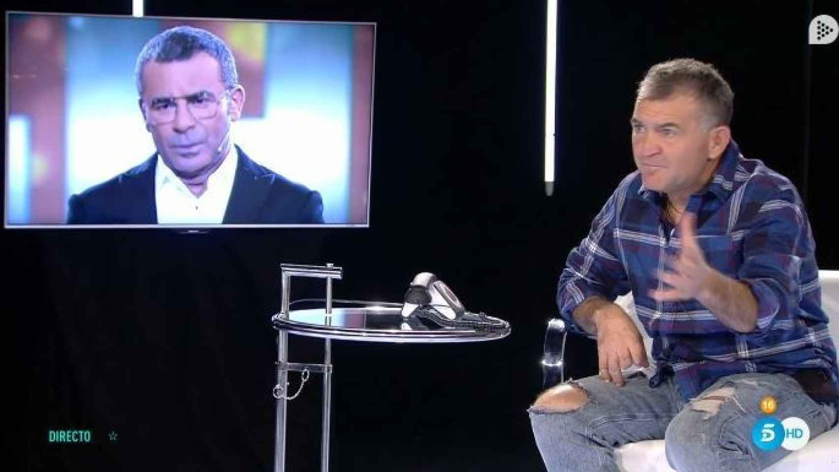 Jorge Javier hablando con Koala en 'GH VIP'.