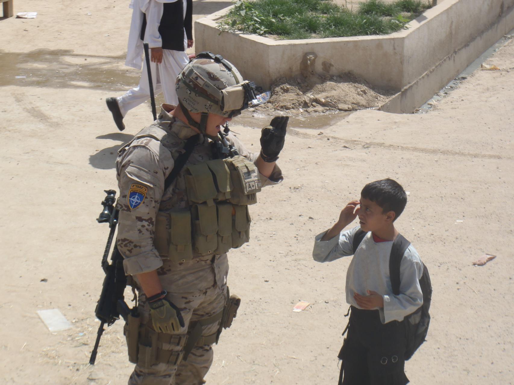 El sargento Kouiche, en Afganistán.