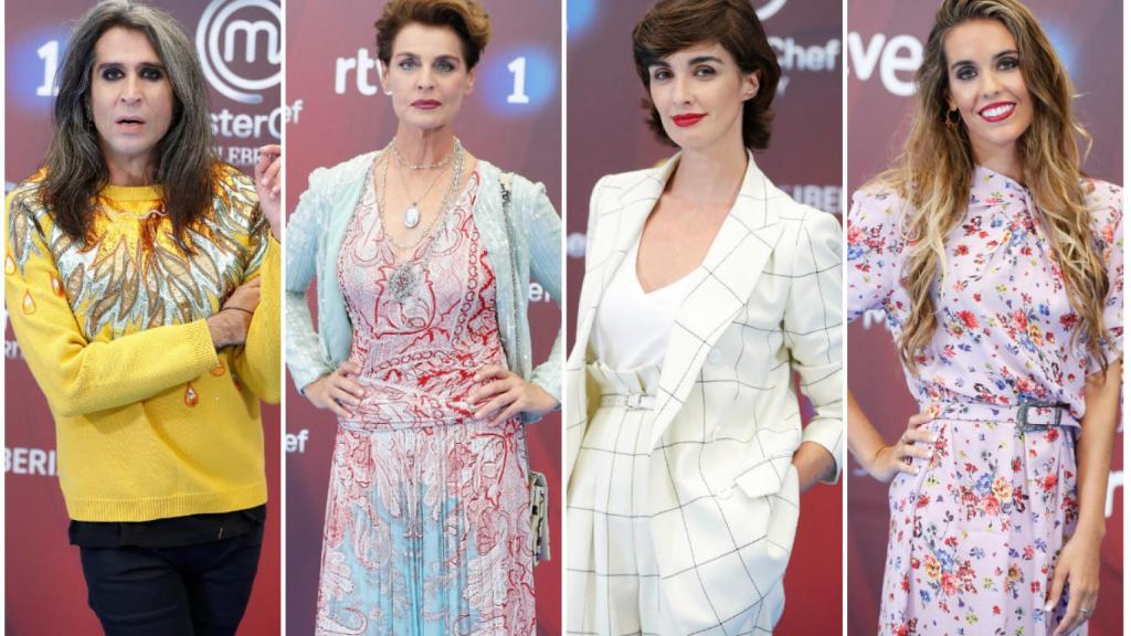 Mario Vaquerizo, Antonia Dell'Atte, Paz Vega y Ona Carbonell, finalistas de 'MasterChef'.