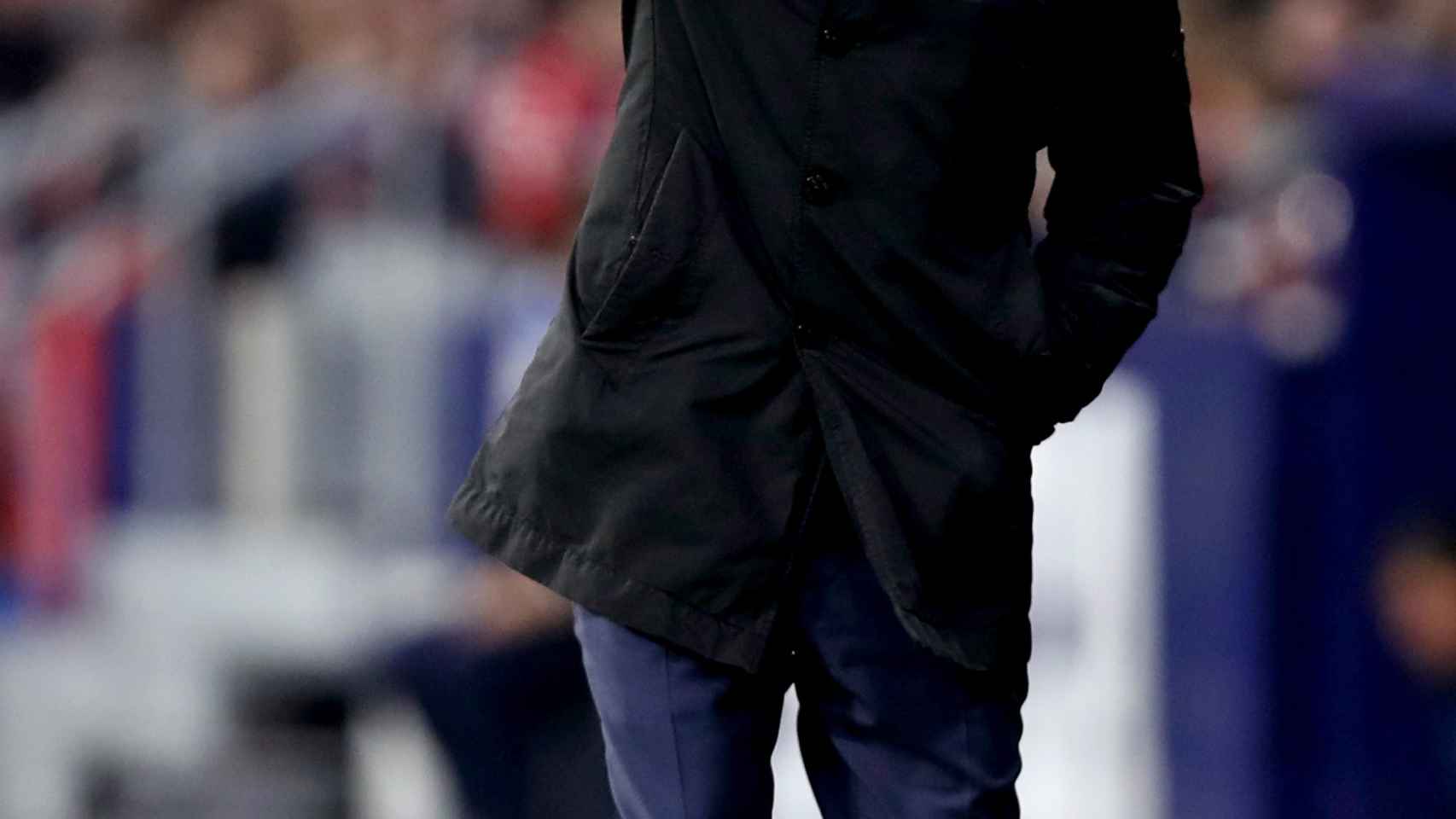 Valverde, durante el partido ante el Atlético de Madrid