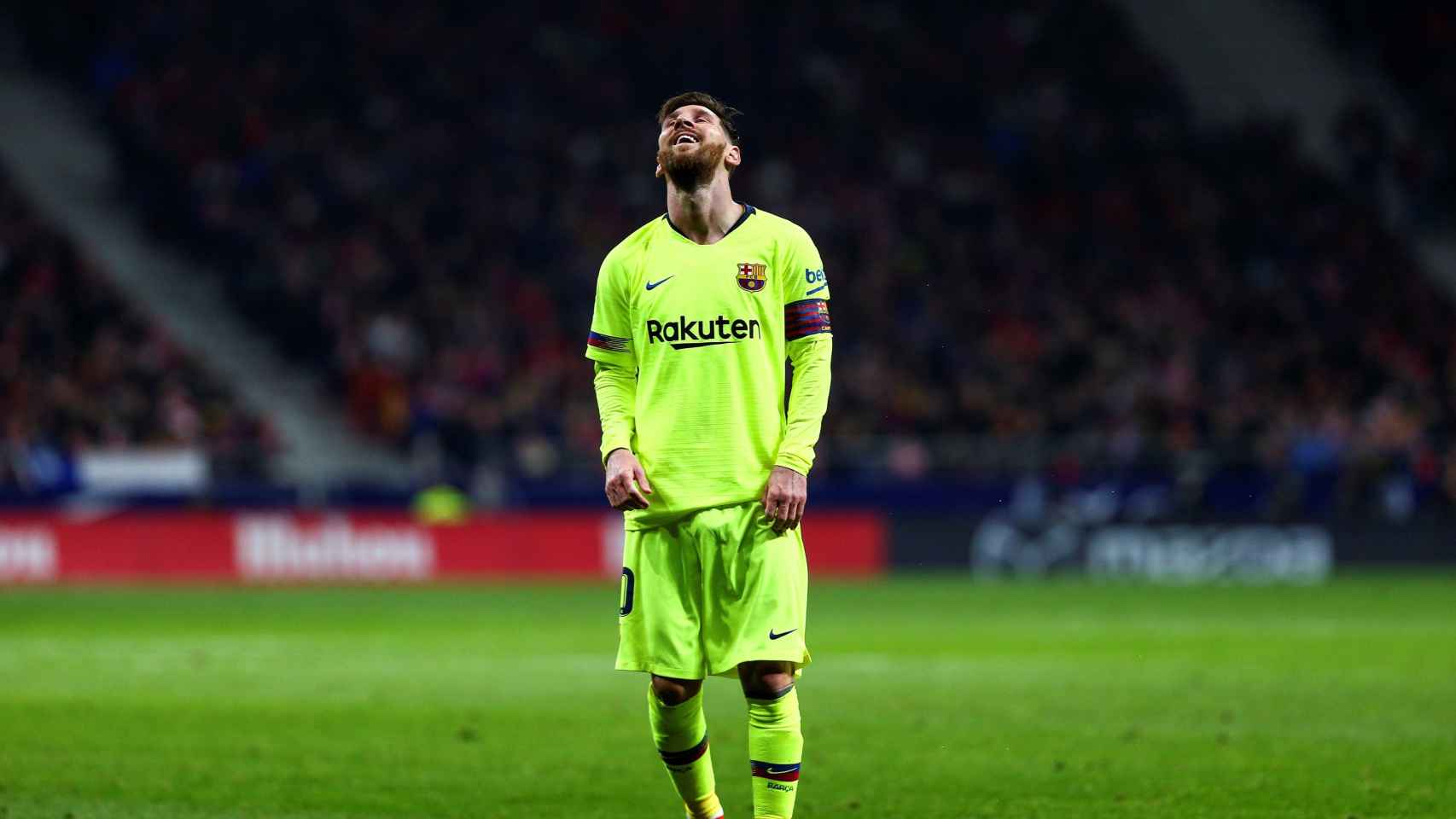 Messi en el partido ante el Atlético de Madrid