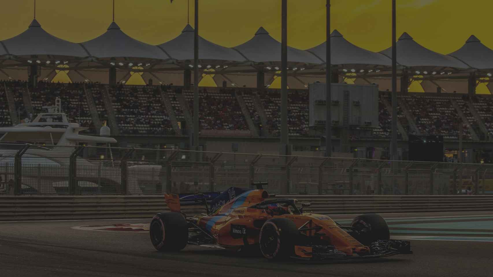 Fernando Alonso, durante el GP de Abu Dhabi