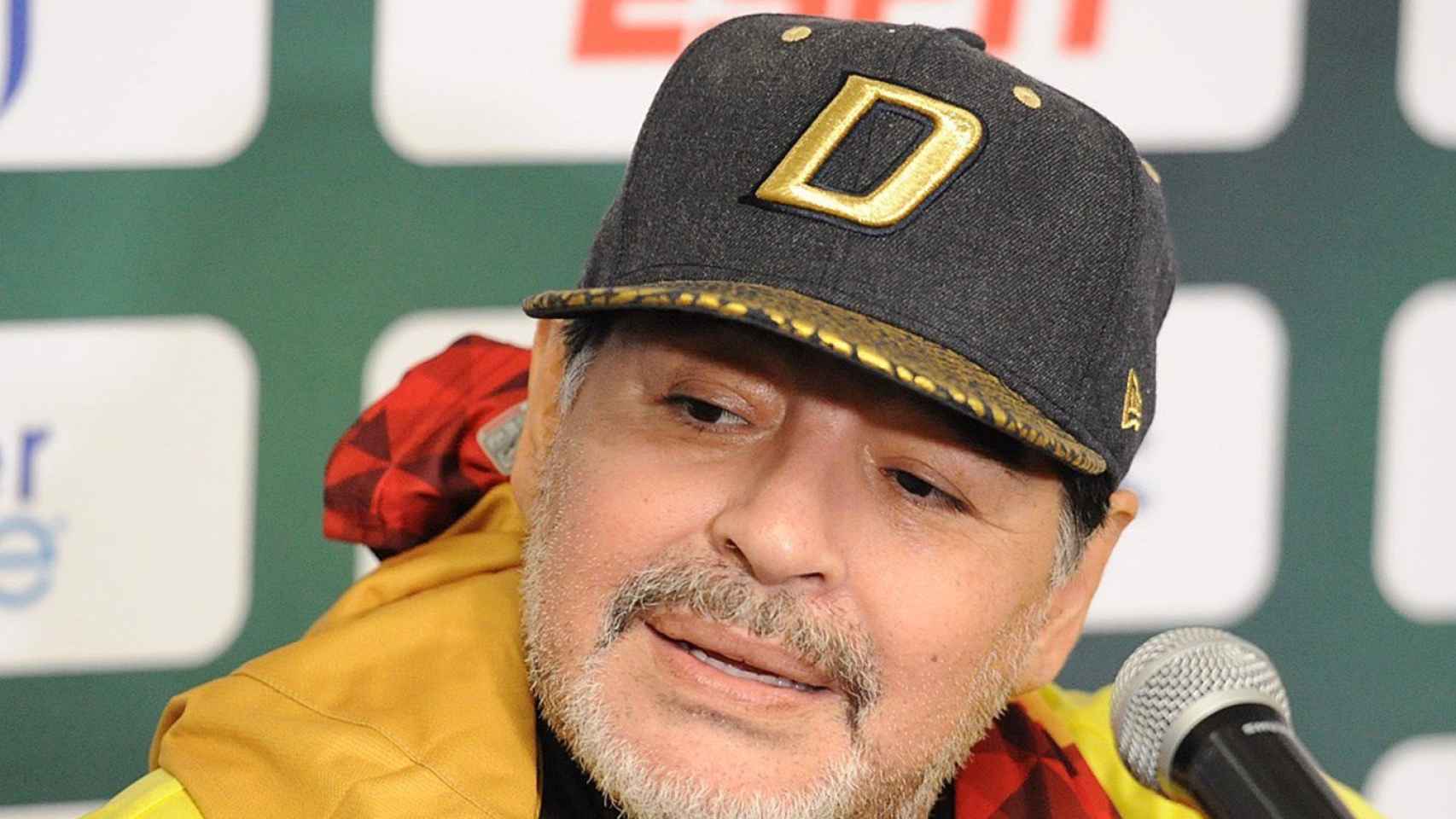 Maradona, en rueda de prensa