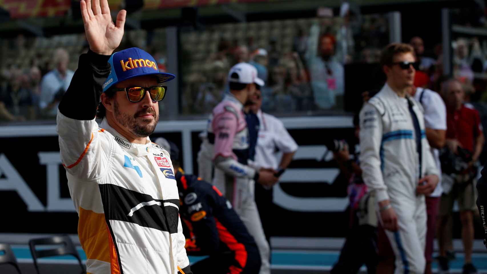 Fernando Alonso en su despedida de la Fórmula 1