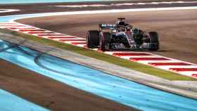 Lewis Hamilton en el Gran Premio de Abu Dhabi