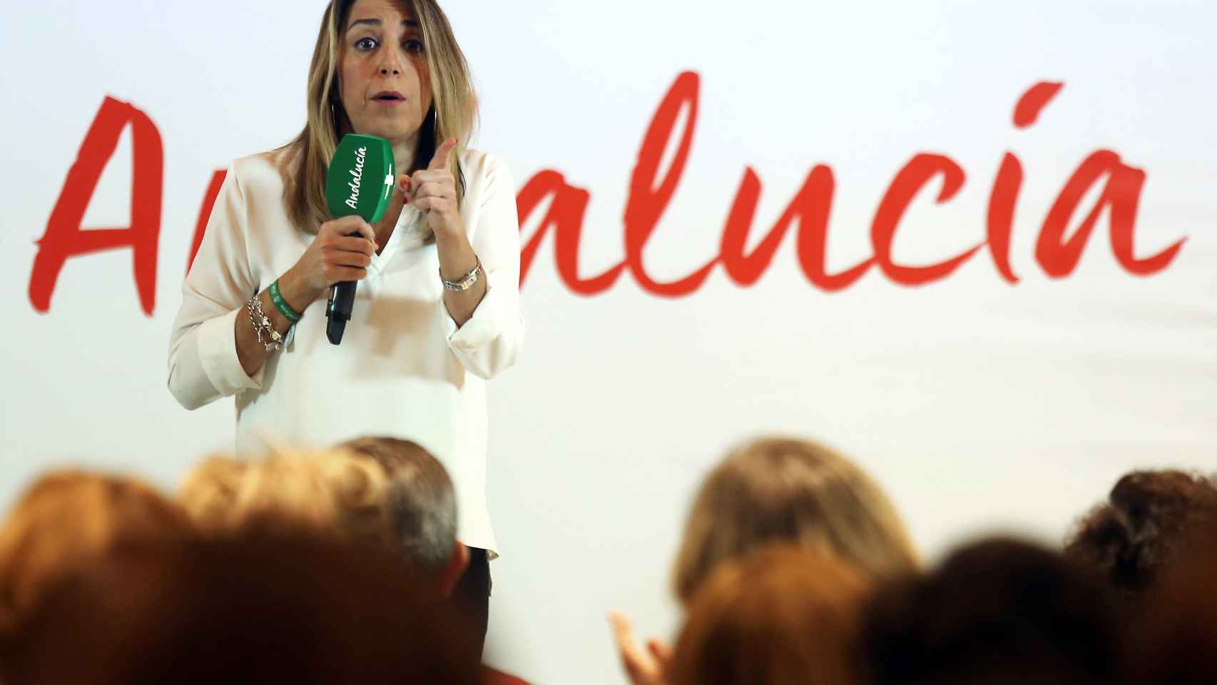 Susana Díaz, durante su intervención en un encuentro sobre igualdad en Granada