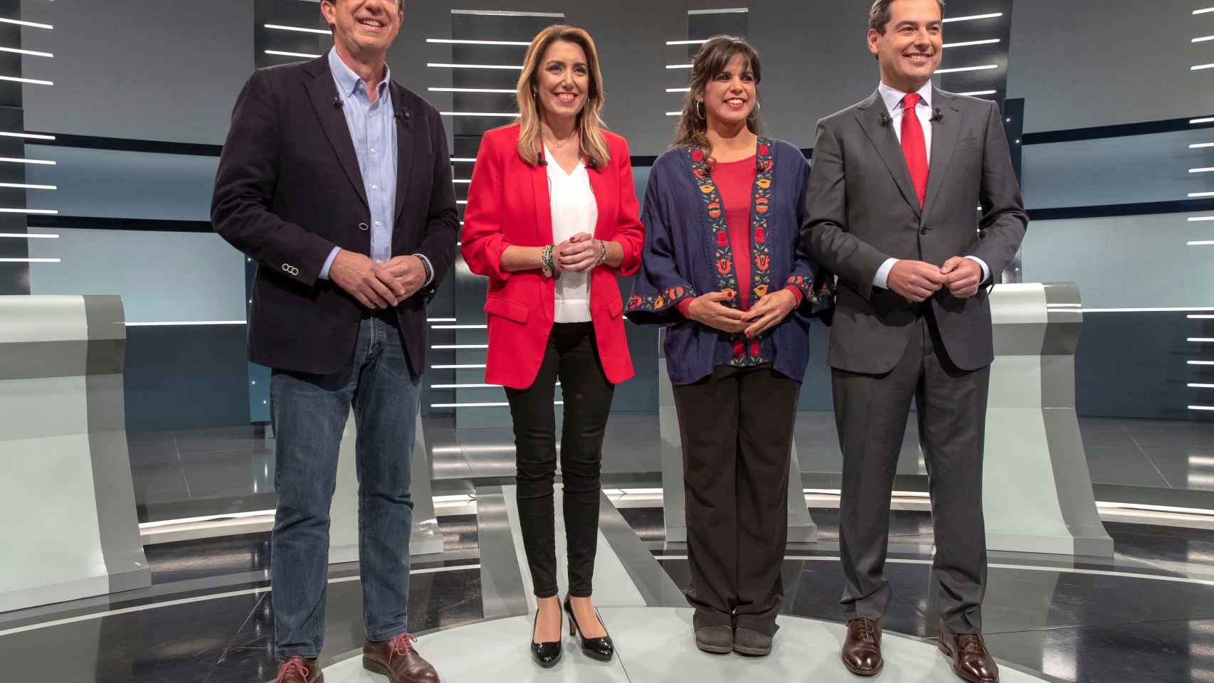 Candidatos a las elecciones andaluzas este lunes en TVE.