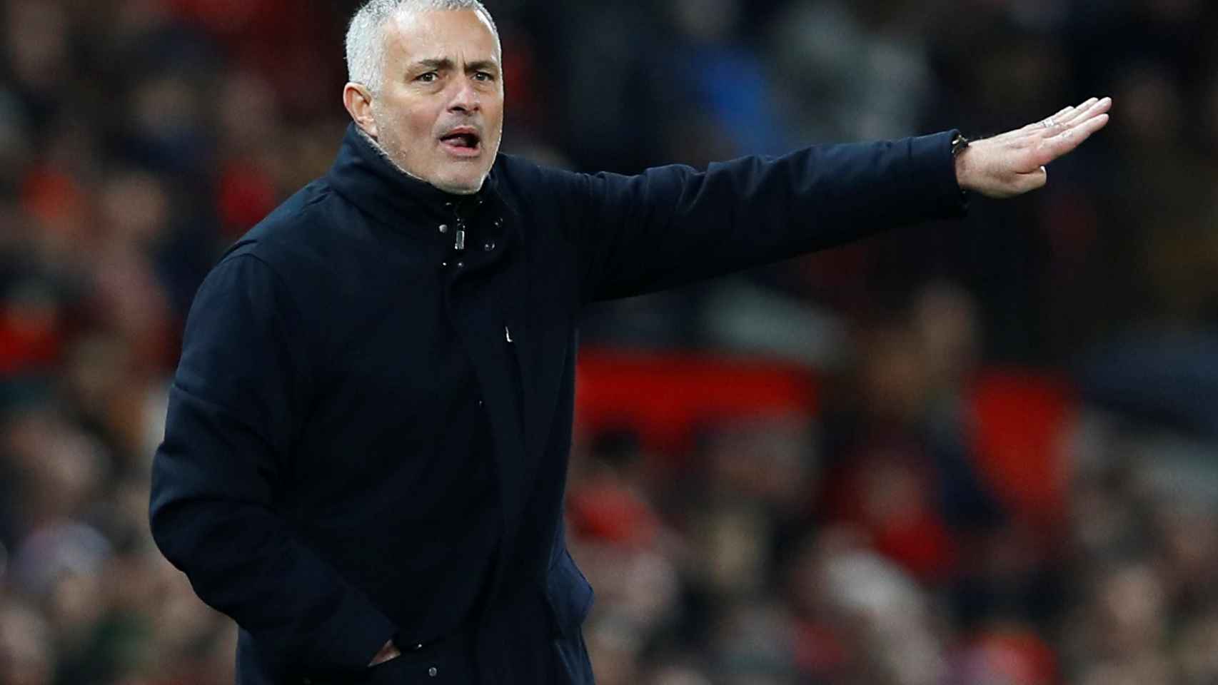 José Mourinho en un encuentro con el Manchester United
