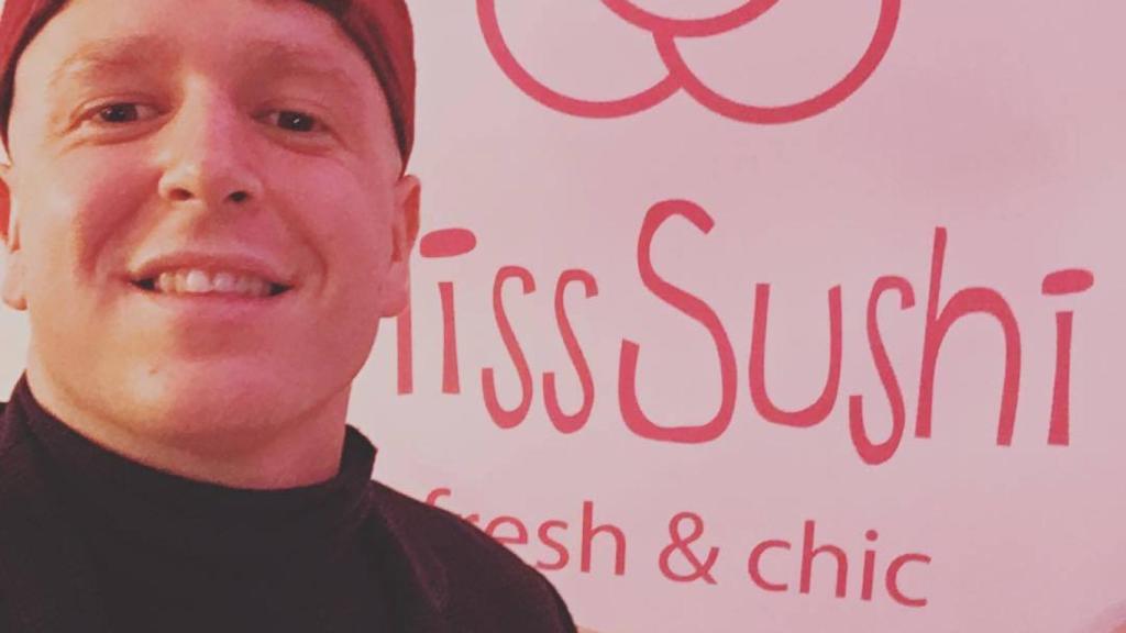 En el evento de Miss Sushi.