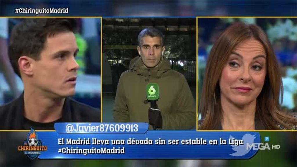 José Luis Sánchez, en El Chiringuito. Foto: Instagram (@elchiringuitotv)