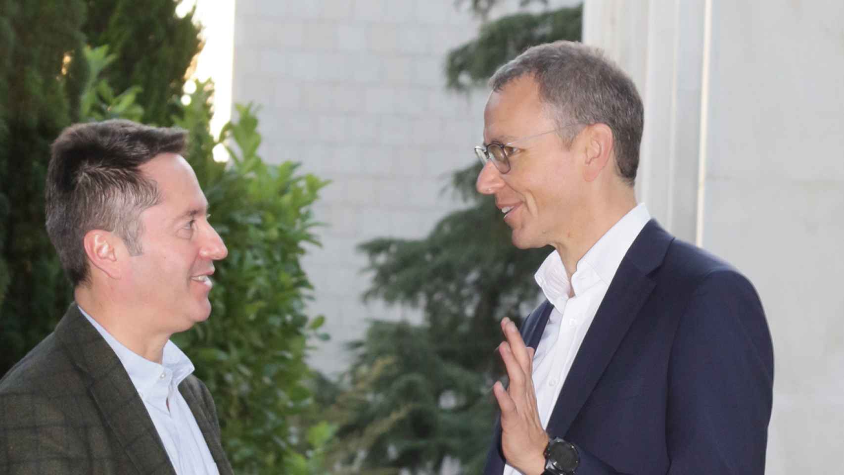 Inmanuel Bloch e Ignacio Cirac, en la Fundación Ramón Areces.