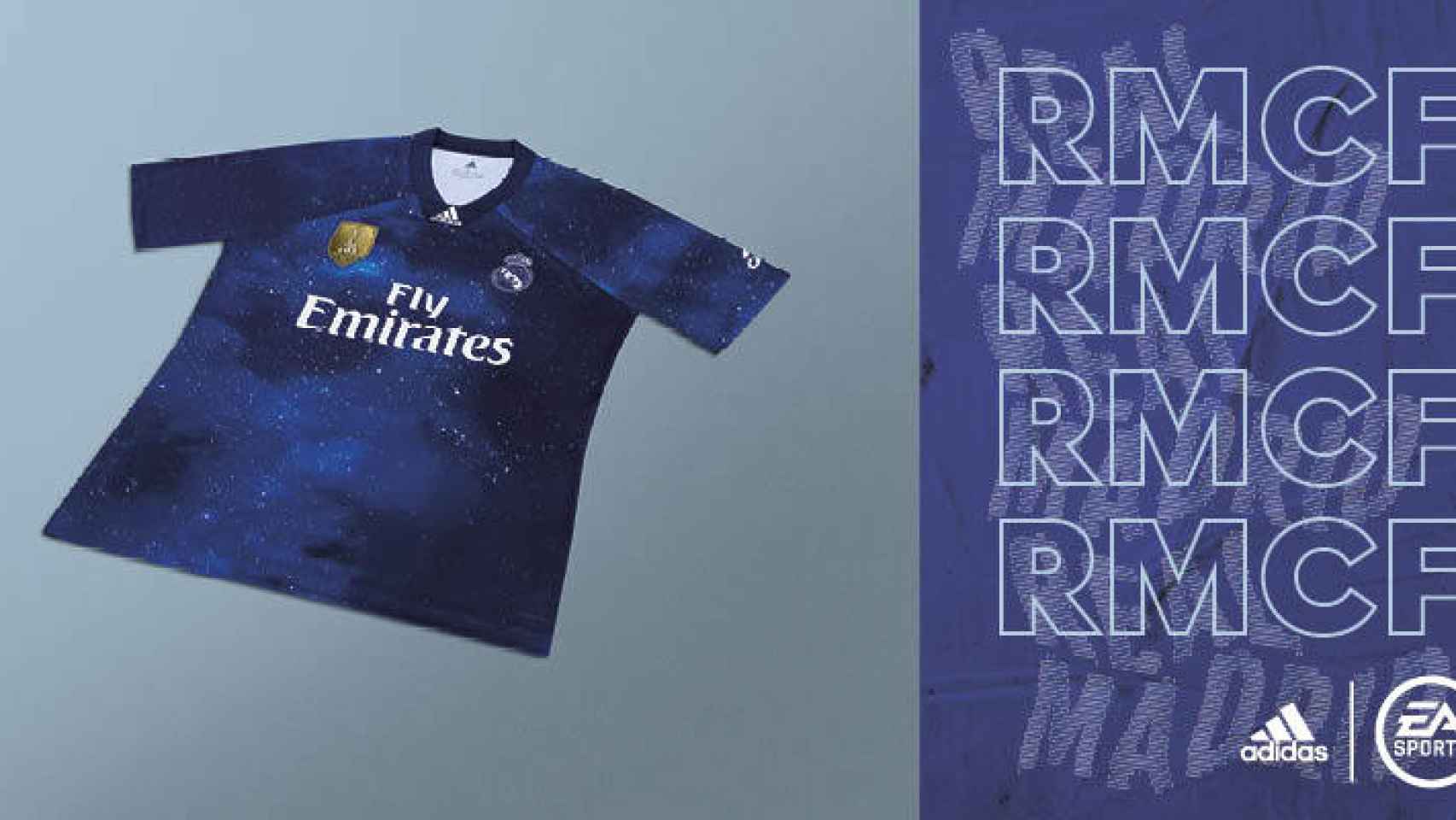 usted está escolta Destello Adidas lanza la cuarta camiseta del Real Madrid, Bayern, United y Juventus  especial para FIFA 19