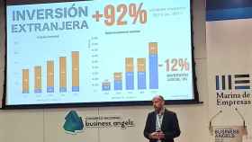 Javier Megias, CEO de Startupxplore, en su intervención en el Congreso Nacional Business Angels.