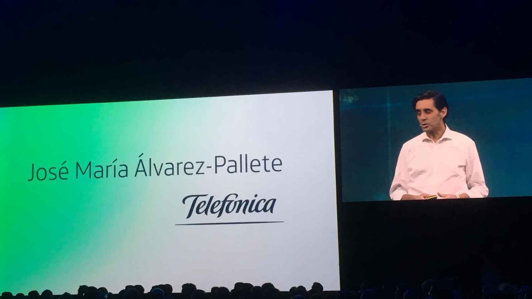 José María Álvarez Pallete durante la inauguración del último encuentro de directivos de Telefónica.