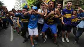 Aficionados de Boca Juniors.
