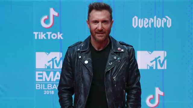 David Guetta en la gala de los MTV Awards en Bilbao.