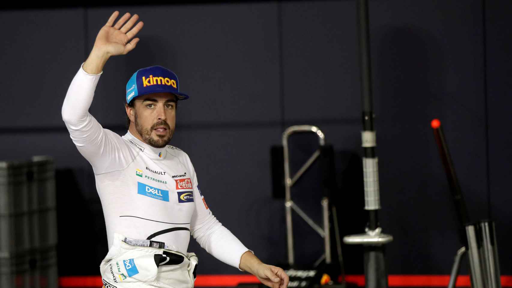 Fernando Alonso en su último día en la Fórmula 1.