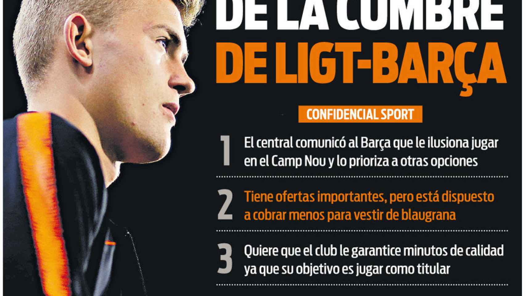 Portada del diario Sport (01/12/2018)