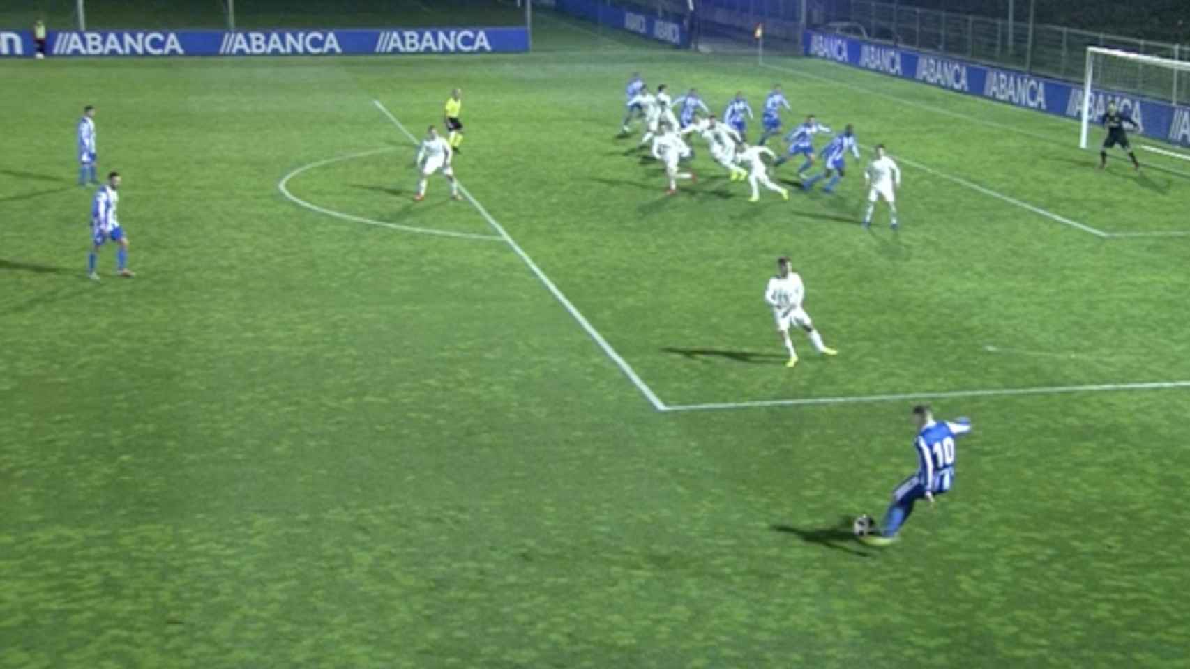 Fuera de juego en el último gol del Deportivo Fabril ante el Castilla