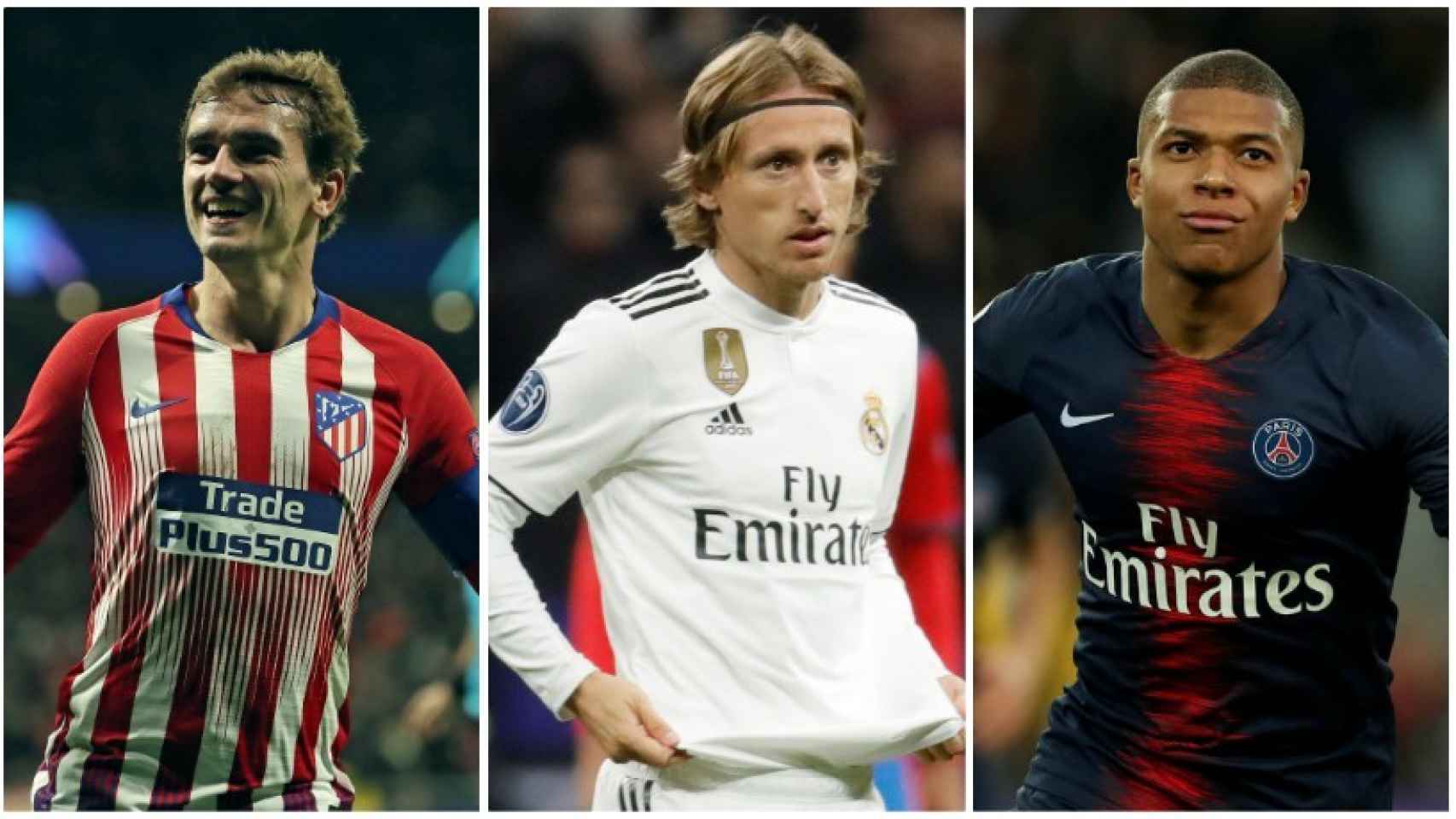 Griezmann, Modric y Mbappé, favoritos al Balón de Oro 2018