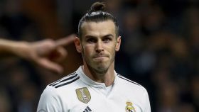 Gareth Bale, durante el encuentro correspondiente a la jornada 14 ante el Valencia