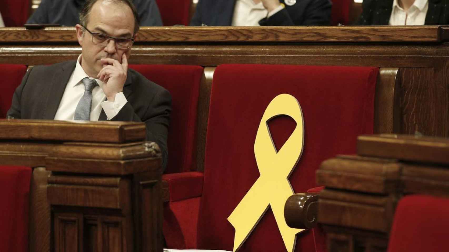 Jordi Turull, en su sesión de investidura celebrada en el Parlamento catalán.