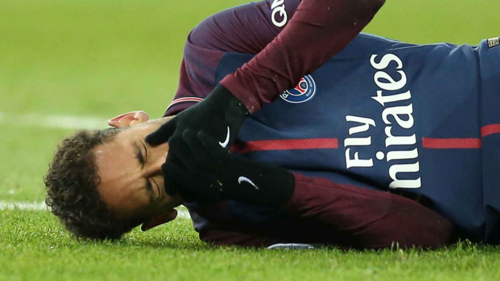 Neymar, durante un partido