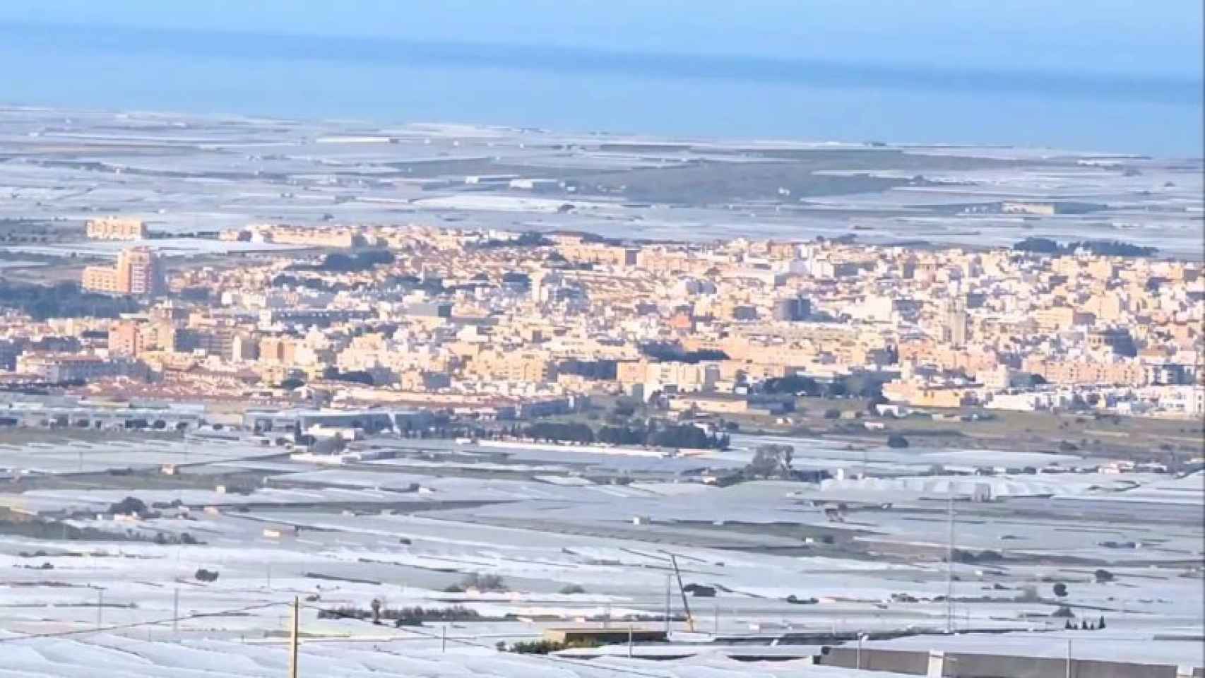 Imagen aérea del mar de plástico de El Ejido.