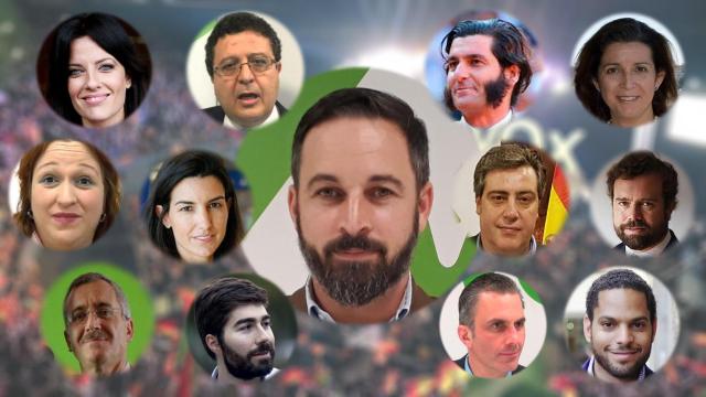 Santiago Abascal y sus 12 discípulos.