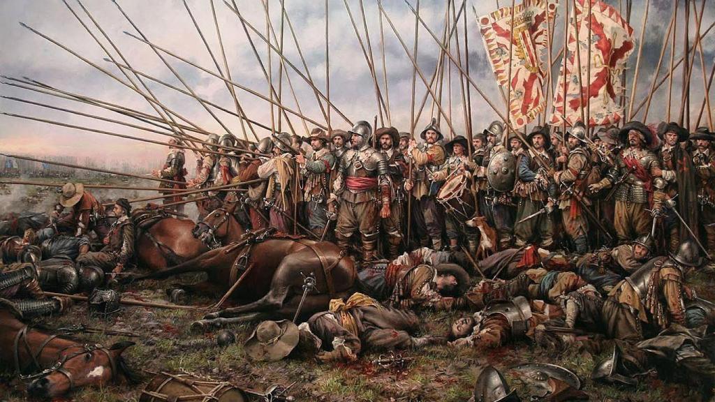 Tercios españoles en la batalla de Rocroi.