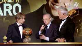 Florentino Pérez felicita a Luka Modric por el Balón de Oro 2018